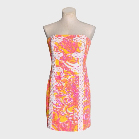 Lilly Pulitzer Strapless Tansy Dress - Picture 1 of 7